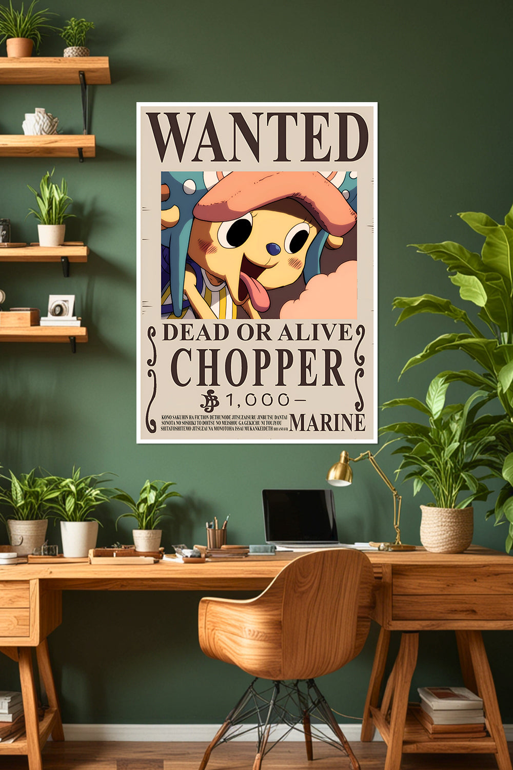 One Piece | Tony Tony Chopper | Wanted Poster | Anime Poster