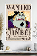 One Piece | Jinbe | Wanted Poster | Anime Poster