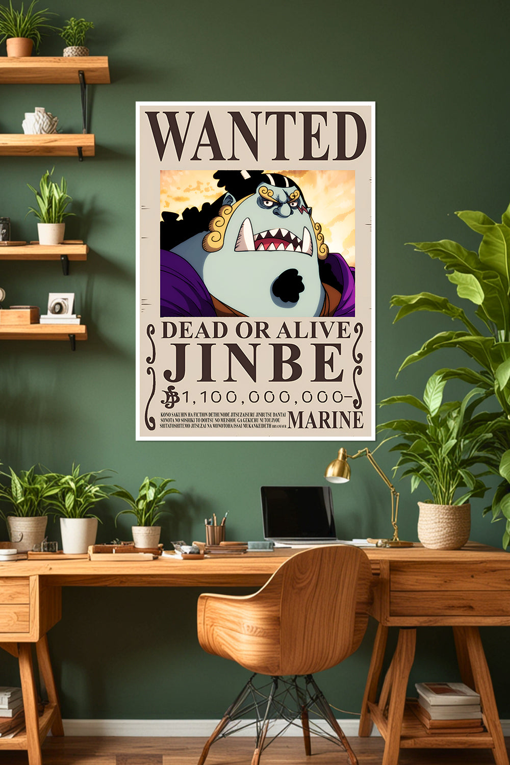 One Piece | Jinbe | Wanted Poster | Anime Poster