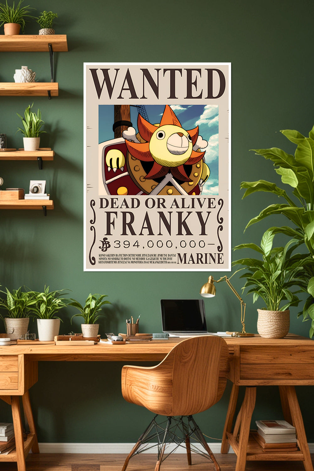 One Piece | Franky | Wanted Poster | Anime Poster