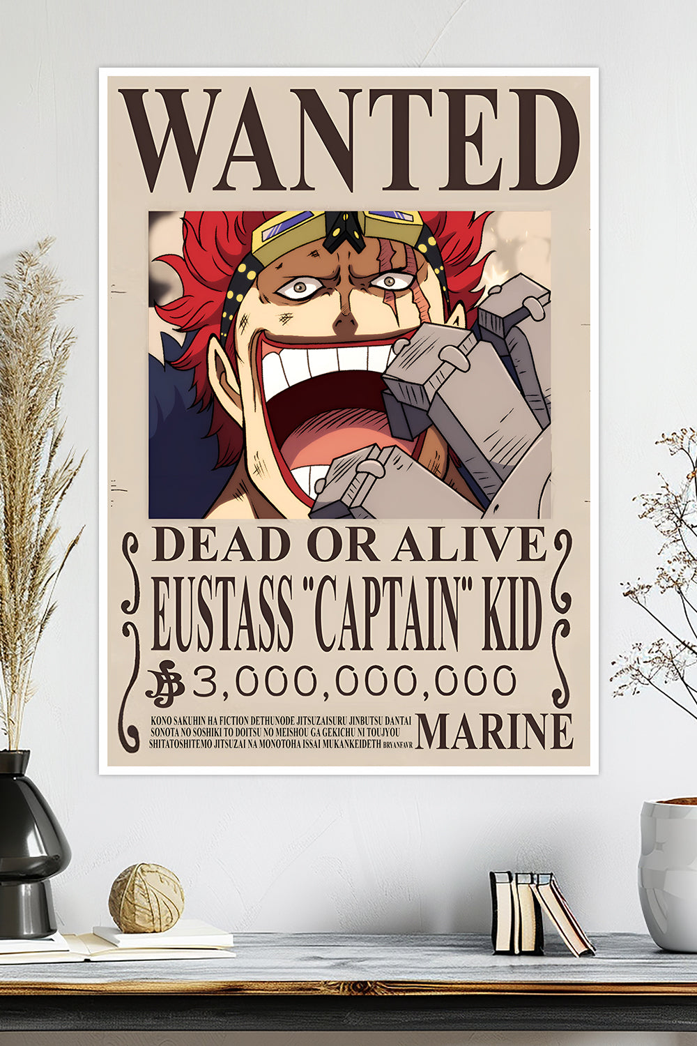 One Piece | Eustass "Captain" Kid | Wanted Poster | Anime Poster