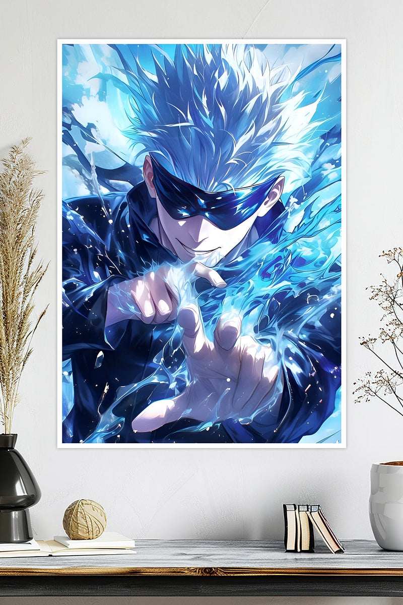 Gojo Poster.pdf Gojo Satoru | Jujutsu Kaisen | Anime Poster – ThePosterPalette