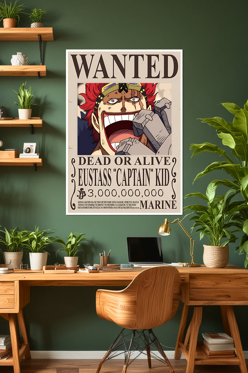 One Piece | Eustass "Captain" Kid | Wanted Poster | Anime Poster
