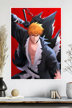 Ichigo Kurosaki Bankai Form | Bleach | Anime Poster