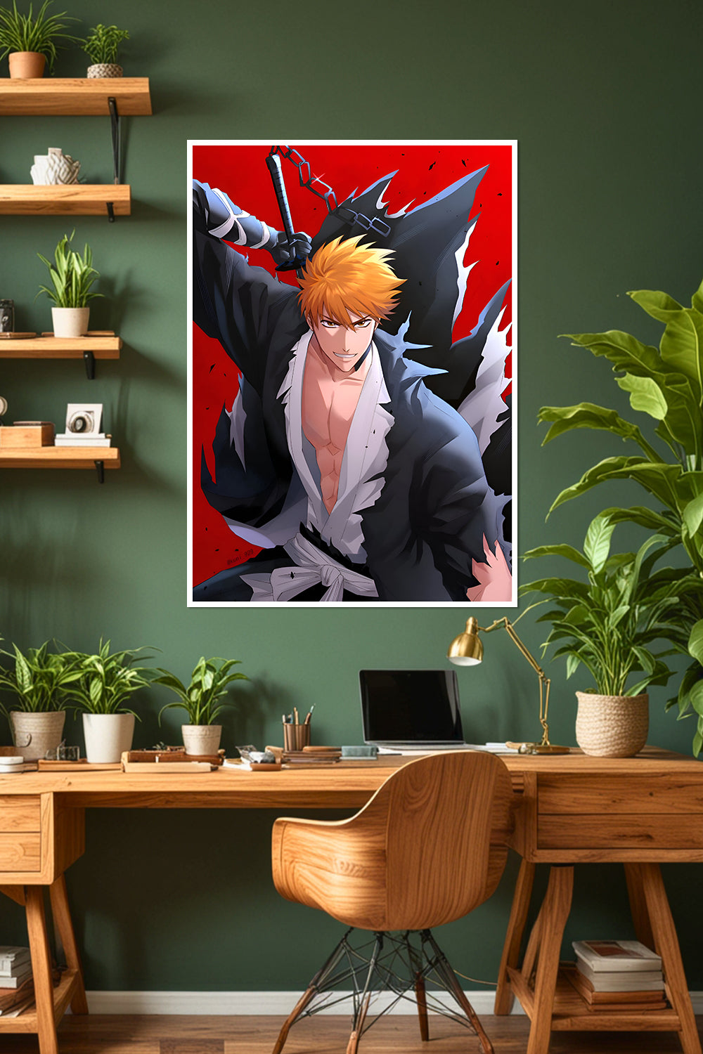 Ichigo Kurosaki Bankai Form | Bleach | Anime Poster