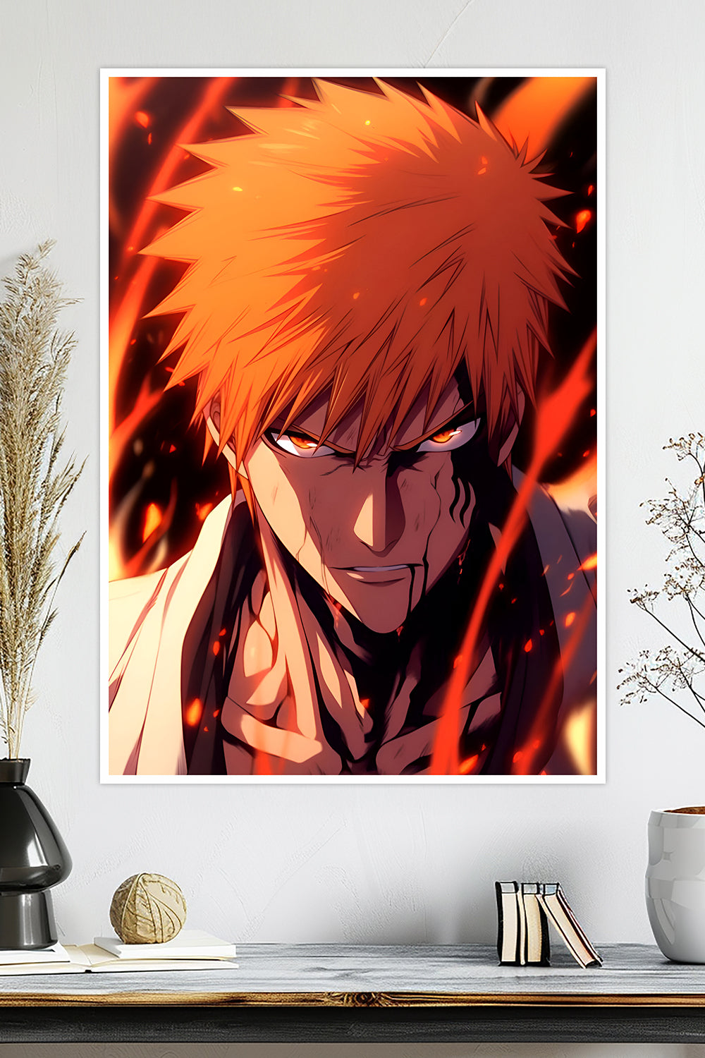 Bleach | Ichigo Kurosaki Vasto Lorde Form | Hollow Transformation | Anime Poster