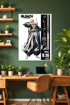 Bleach | Ichigo Kurosaki Bankai Poster | Thousand-Year Blood War Arc | Anime Poster