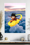 Kid Goku Flying Nimbus | Dragon Ball | Anime Poster