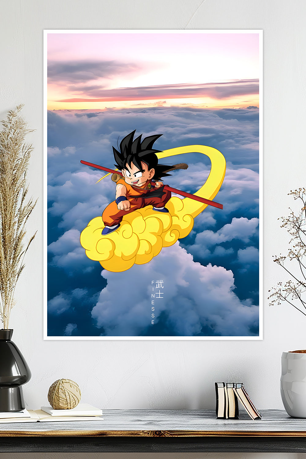 Kid Goku Flying Nimbus | Dragon Ball | Anime Poster