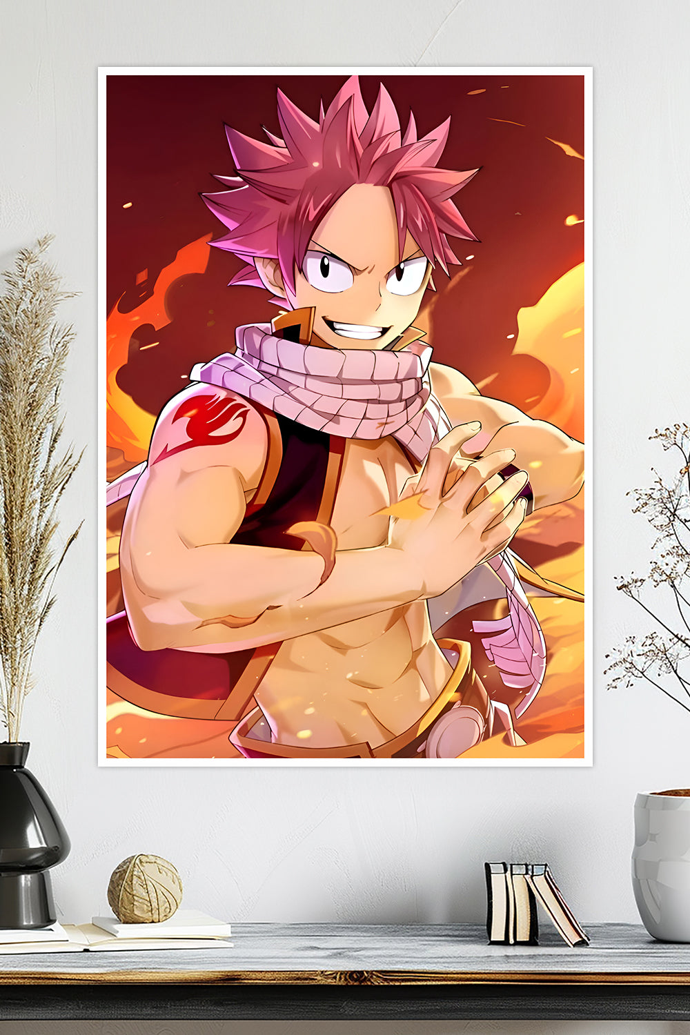 Natsu Dragneel Fire Magic Poster | Fairy Tail | Anime Poster