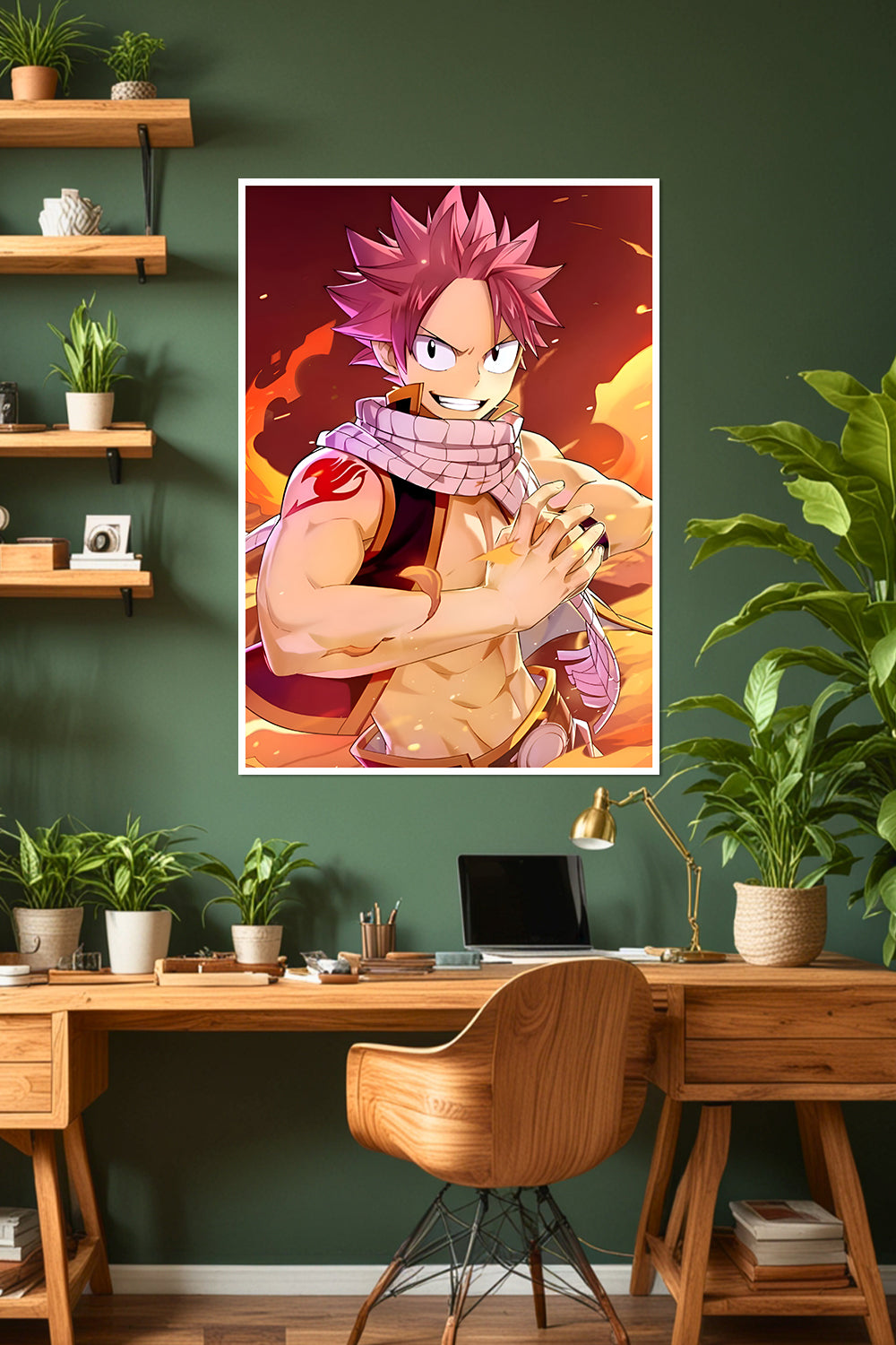 Natsu Dragneel Fire Magic Poster | Fairy Tail | Anime Poster